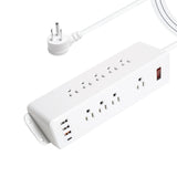 9 Outlets Wall Mount Power Strip with USB C,Triangle Double Side Outlet Extender Fast Charge USB-A Ports & 1 PD USB-C Port Flat Plug Mountable Desk Charging Station