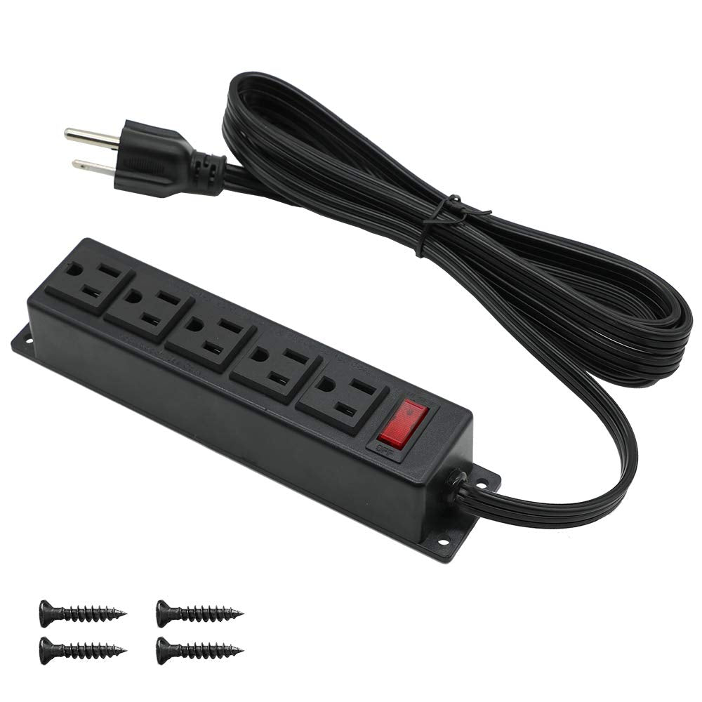 Mountable Power Strip With USB Ports,Wall Mount Power Outlets – 4 LEAF FURNITURE POWER STRIP