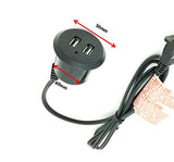 Tabletop USB Power Strip Recessed Power Charging Center Desk USB Power Grommet