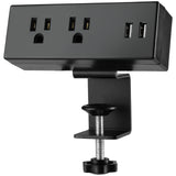 Desk Clamp Power Strip with USB Ports Edge Power Charging Station
